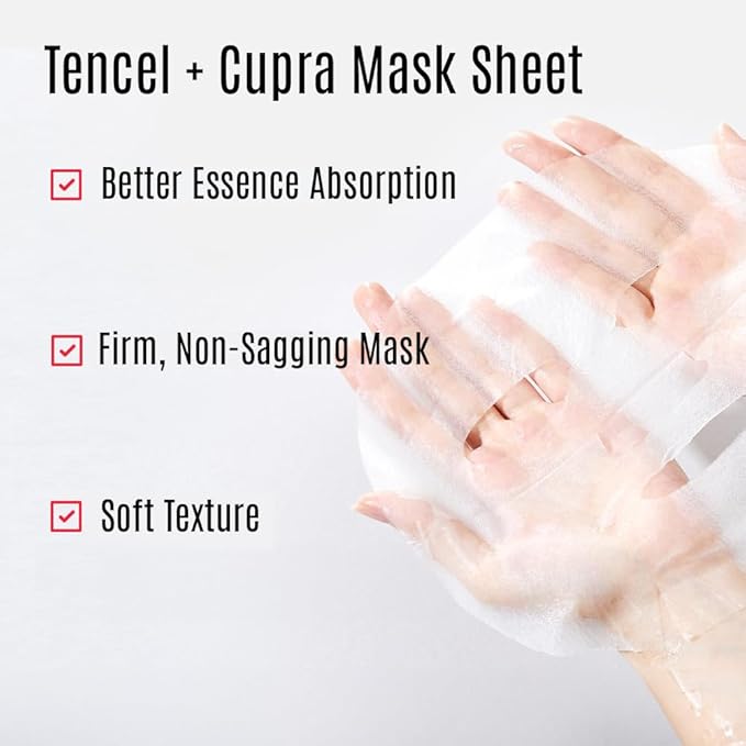 Amino Brightening & Clearing Facial Sheet Mask | Vitamin C, Lotus Extract for Acne Scars