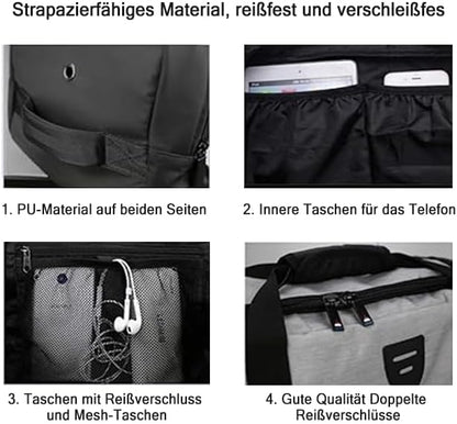 Gym Duffle Bag Backpack Waterproof Sports Duffel Bags Travel Weekender Bag for Men Women Overnight