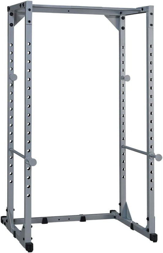 Body-Solid Powerline Adjustable Power Rack - 18-Level Strength Training Heavy-Duty Steel Frame with