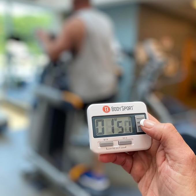 Body Sport Digital Timer Stopwatch for Fitness & Exercise Routines - Easy to Use, Battery Operated