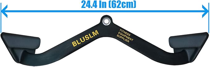 LAT Pull Down Bar for Cable Machine, LAT Pulldown Attachments T Bar V Bar Cable Attachment, Back