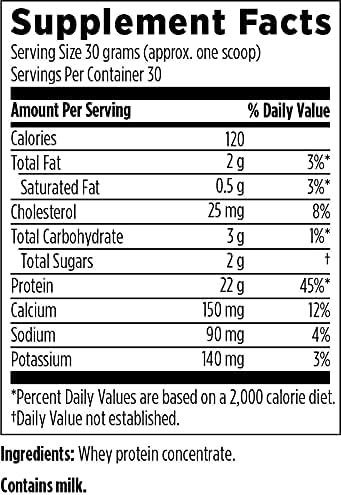 Designs for Health WheyCool - Grass Fed Whey Protein Powder Supplement with 22g Protein, May