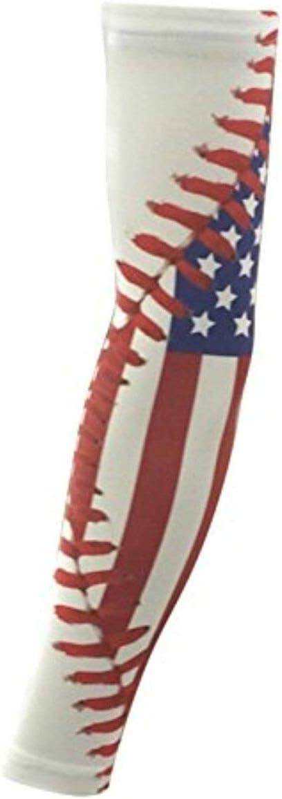 Youth & Adult Sizes Moisture Wicking Compression Arm Sleeve (1 Sleeve) (Over 100 Colors Available