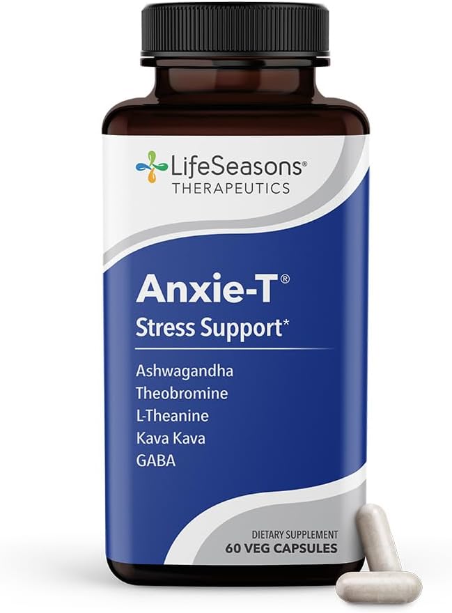 Anxie-T - Stress Relief Supplement - Supports Mood & Mental Focus - Feel Calm and Relaxed - Eases