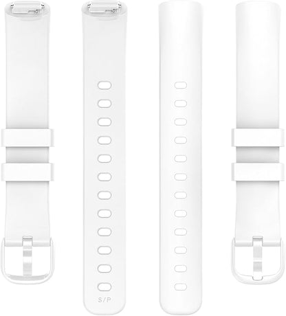 2 Pack Compatible with Fitbit Inspire 3 Bands, 15.4mm Width Soft Silicone Adjustable Sport