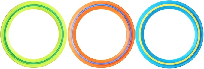 Flying Disc for Kids Adults 11 inch Flying Ring, 3 Pack Beach Backyard Sports Play Soft Discs，Best