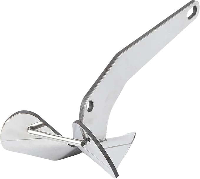 GAOMON 316 Stainless Steel Delta-Style Anchor, Fluke Anchor for Pontoon, Dinghies, Fishing Boats