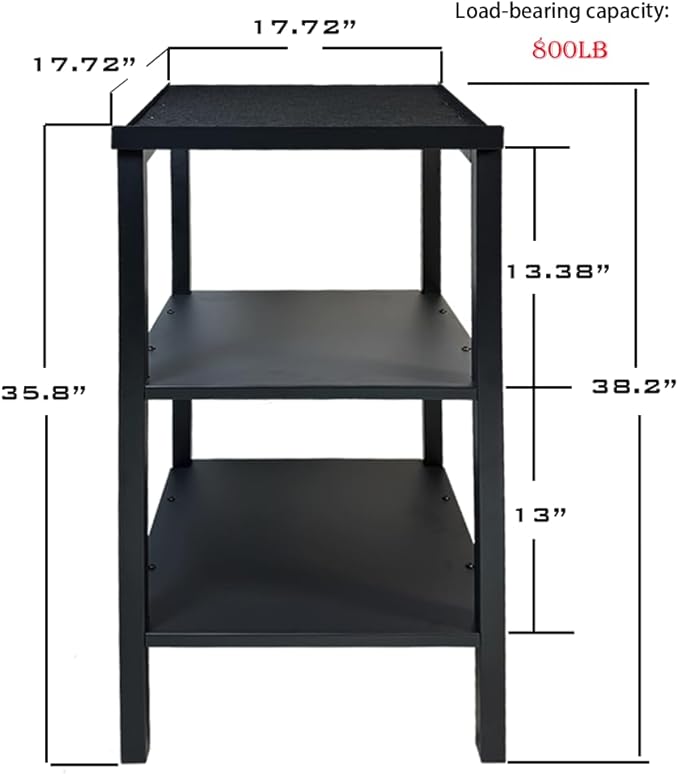 Black Heavy Duty Adjustable Dumbbell Stand - Home Gym Storage Rack with Non-Slip Base, Anti-Tip