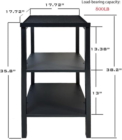 Black Heavy Duty Adjustable Dumbbell Stand - Home Gym Storage Rack with Non-Slip Base, Anti-Tip