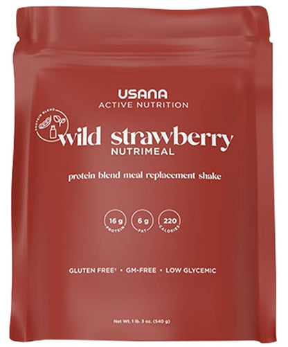 USANA Nutrimeal Meal Replacement Shake - Wild Strawberry - NON-GMO - Gluten Free - Low Glycemic