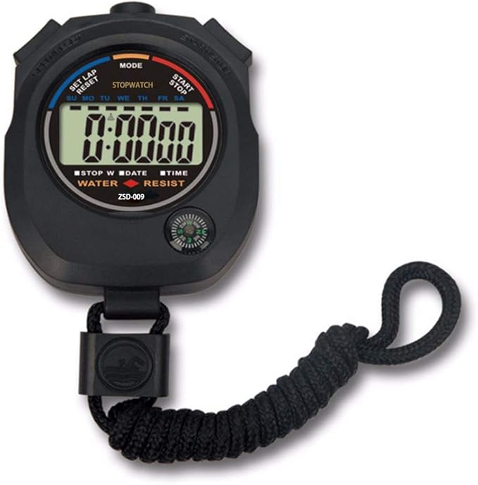 12 pack Multi-function Electronic Digital Sport Stopwatch Timer, Large Display with Date Time and