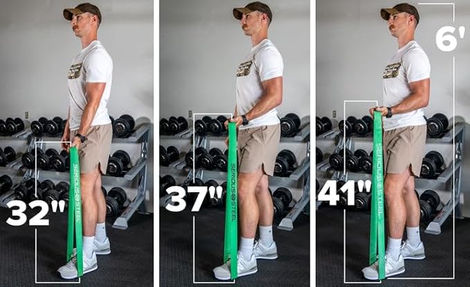 Serious Steel Fitness 37" Resistance Training Bands (Portable Exercise Band System Training Bands