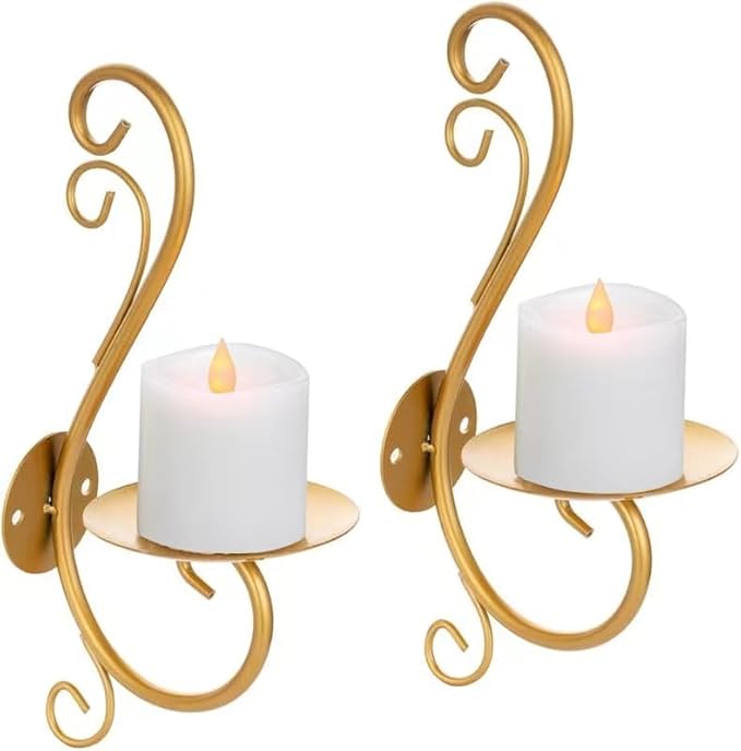 3x3 Flickering Flameless Candles Set of 2,3 inch Real Wax LED 600 Hours Battery Candles with Timer