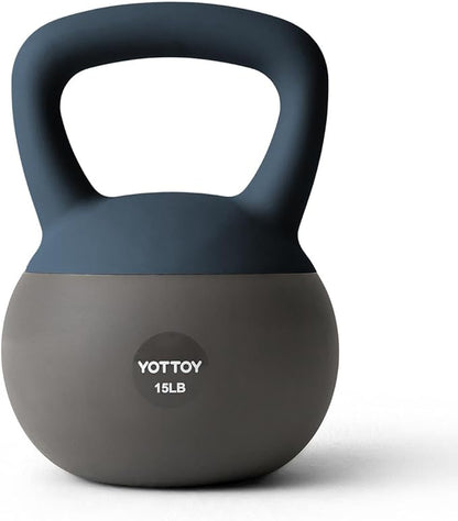 YOTTOY Soft Kettlebell, Set for Strength Training Kettlebells & Home Workouts, Soft-Sided Cushioned