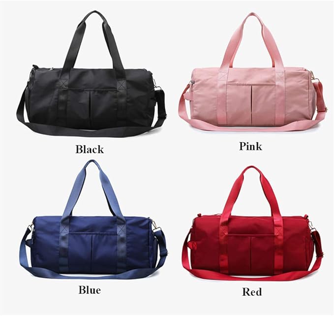 KARRESLY Sports Gym Bag for Women Travel Duffel Bag with Wet Pocket and Shoes Compartment for