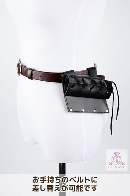 CLASSE Sword Holder, Sword Belt, Sword Holder, Waist Belt, Leather, Specialized for Stage or
