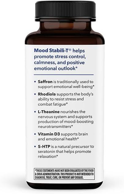 LifeSeasons - Mood Stabili-T - Positive Mood Booster - Enhanced Calmness and Happiness - Relaxed