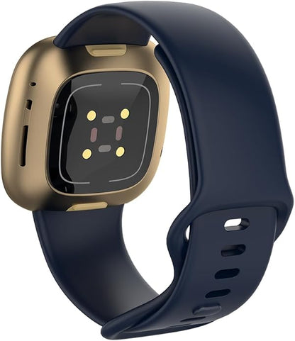 Compatible with Fitbit Versa 4 / Fitbit Versa 3 / Fitbit Sense/Sense 2 Bands, Soft Silicone