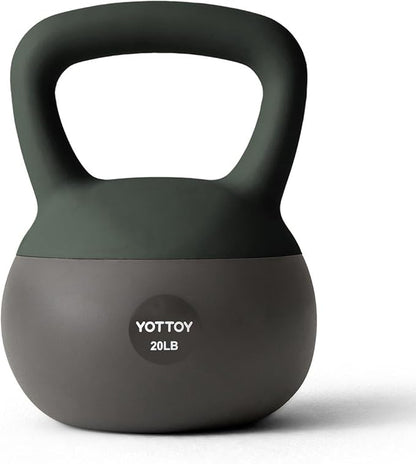 YOTTOY Soft Kettlebell, Set for Strength Training Kettlebells & Home Workouts, Soft-Sided Cushioned
