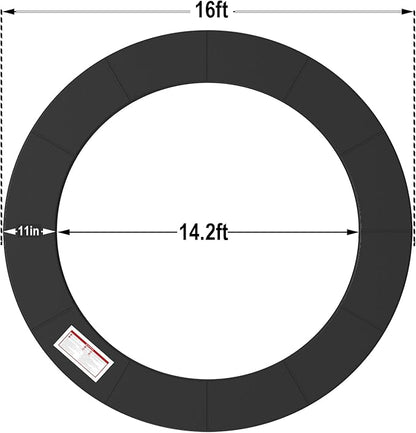 LANGXUN Universal Trampoline Repalcement Safety Pad, 8ft 10ft 12ft 14ft 15ft 16ft Waterproof