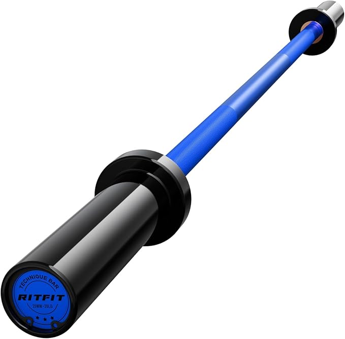 RITFIT Olympic Barbell 4ft/4.8ft/6ft - 2 Inch Weight Bar for Strength Training, Weightlifting