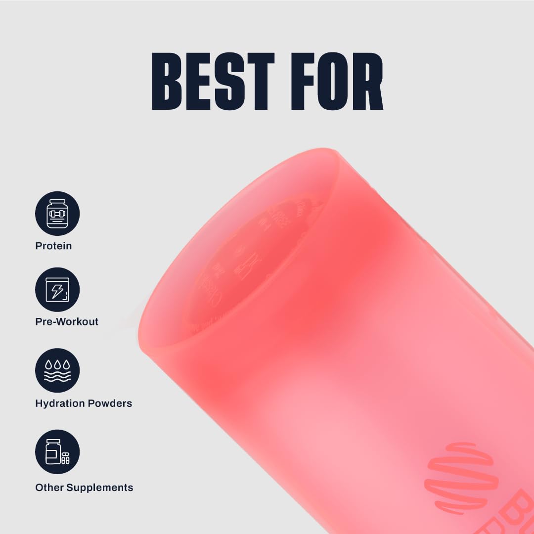 BlenderBottle Classic V2 Plastic Shaker Bottle 28 oz Light Pink