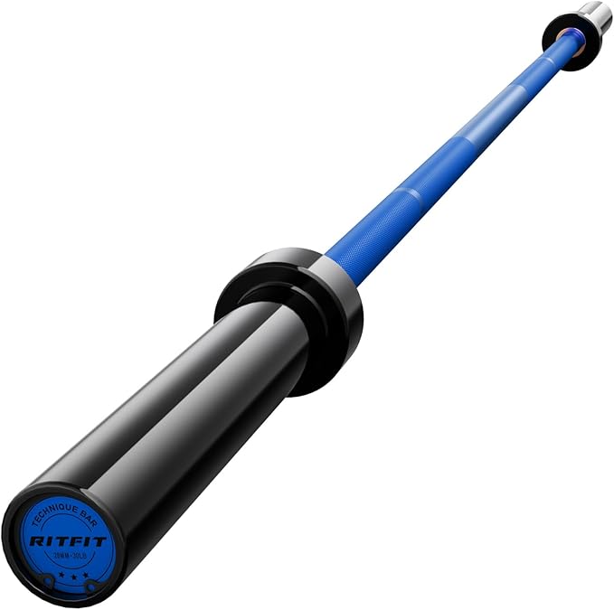 RITFIT Olympic Barbell 4ft/4.8ft/6ft - 2 Inch Weight Bar for Strength Training, Weightlifting