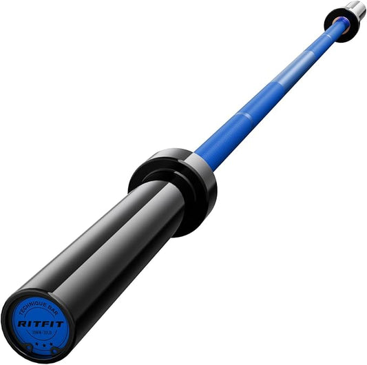 RITFIT Olympic Barbell 4ft/4.8ft/6ft - 2 Inch Weight Bar for Strength Training, Weightlifting