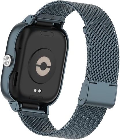 HOPMC Adjustable and Comfortable With Redmi Watch 4 Strap Metal Case 22mm Stainless Steel Mesh