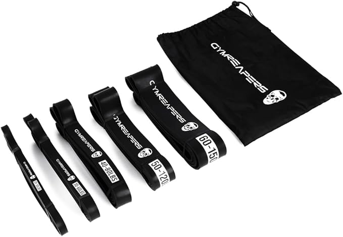 Gymreapers Resistance Bands for Working Out – Elastic Pull Up Exercise Assistance Bands Set for