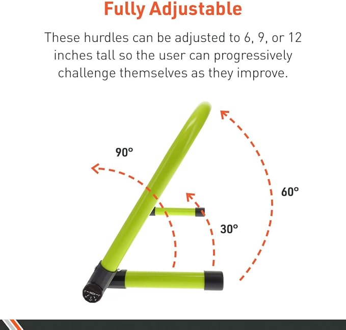 Body Sport Adjustable Athletic Speed Training Hurdles, Jumping & Speed Training Fitness Equipment