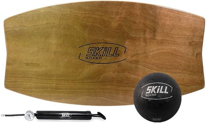 The Skill Board - Wooden Balance Board for Adults - Wobble Board for All Sports, Gym, Standing