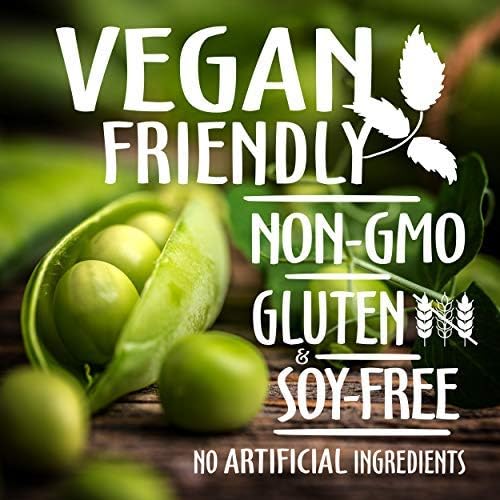 Pea Protein Powder, Unflavored and Unsweetened Sugar Free Vegan, 100% Plant Based, Non GMO, Gluten