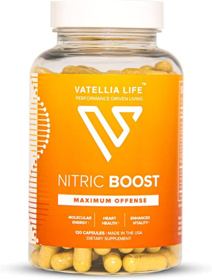 Nitric Boost - Nitric Oxide Supplement for Men | High Absorption Formula | 100% Natural Ingredients