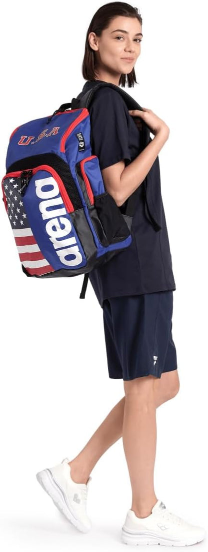 Arena Spiky III Backpack 35 Unisex Travel Gym Rucksack for Men and Women, Training Gear Equipment