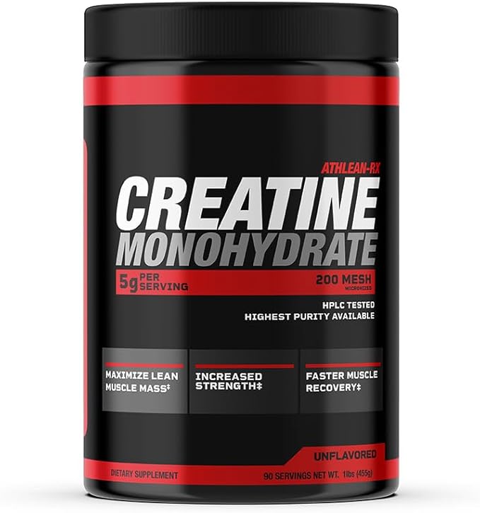X-CREATINE Pure Micronized Creatine Monohydrate Powder - Supports Muscle Strength, Power, and