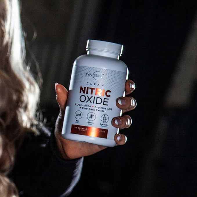 Type Zero Nitric Oxide 6X Booster, 150 Veggie Capsules - Natural Supplement - Beetroot, Arginine