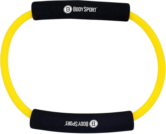 Body Sport Loop Tubing , Resistance Band with Foam Pad Handles for Strength Training and