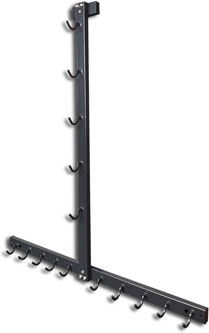 Lat Pull Down Bar Gym Accessory Rack, Lat Pulldown Attachments Cable Attachment Storage Rack for