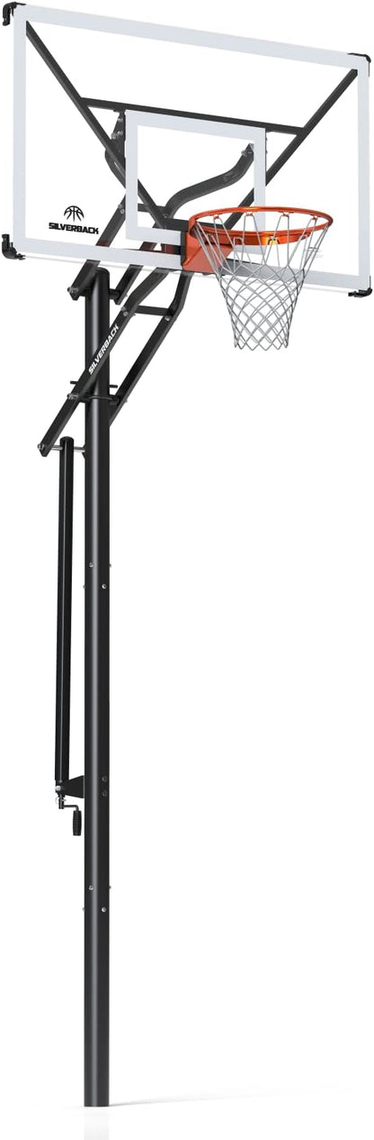 Silverback NXT 54" and NXT 60" In-Ground Basketball Hoops with Adjustable-Height Basketball Goal