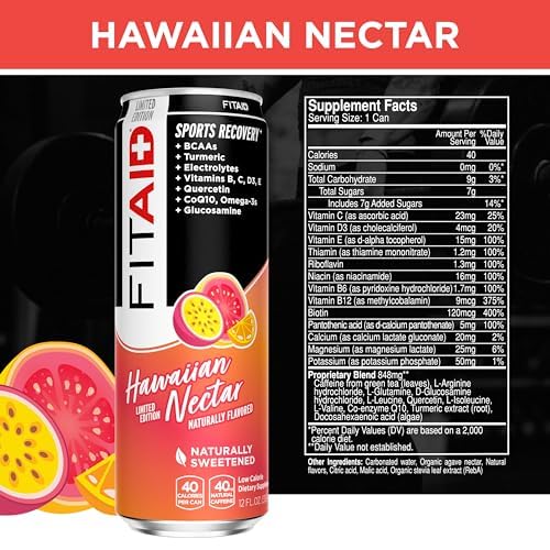 LIFEAID FITAID Workout Recovery Blend, Variety Pack, BCAAs, Glucosamine, Full B Complex