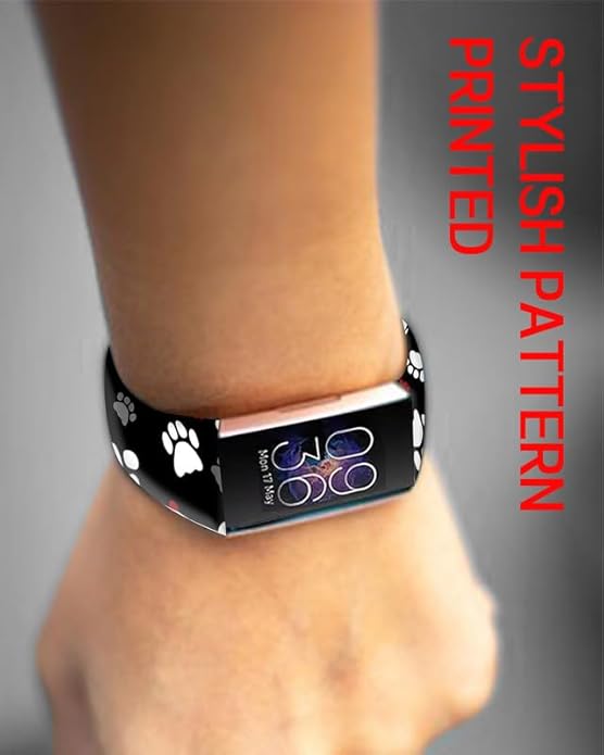 Sport Bands Compatible with Charge 6 /Charge 5 for Women Men,Soft Waterproof Replacement Straps