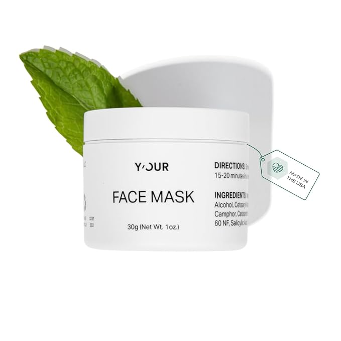 Y?™OUR Purifying Detox Face Mask: Blackhead, Whitehead & Pore Remover; Anti-Acne & Pimple Care;