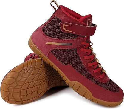 Womens Wrestling Shoes Boxing Shoes Zero Drop Sole
