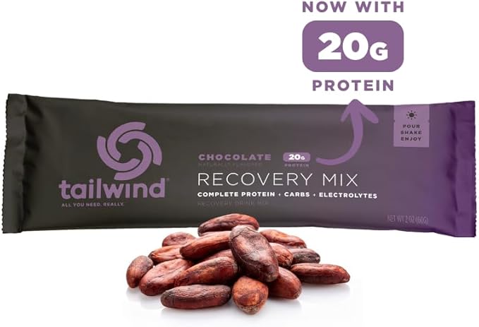 Tailwind Nutrition Recovery Mix, 20 Grams Complete Protein, Carbohydrates, and Electrolytes Powder