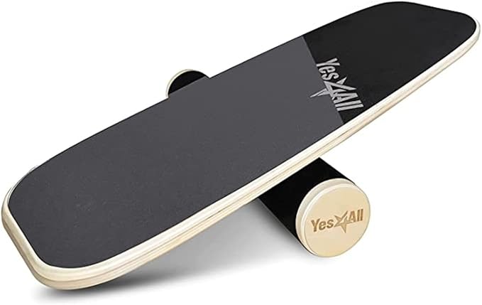 Yes4All Balance Board Sports Trainer, Surf Trainer Board With Adjustable Stoppers, Improve Core