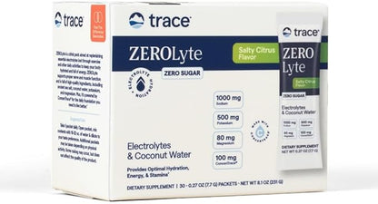 Trace Minerals ZeroLyte - Sodium & Electrolyte Replenishment - Energy & Hydration Support Drink