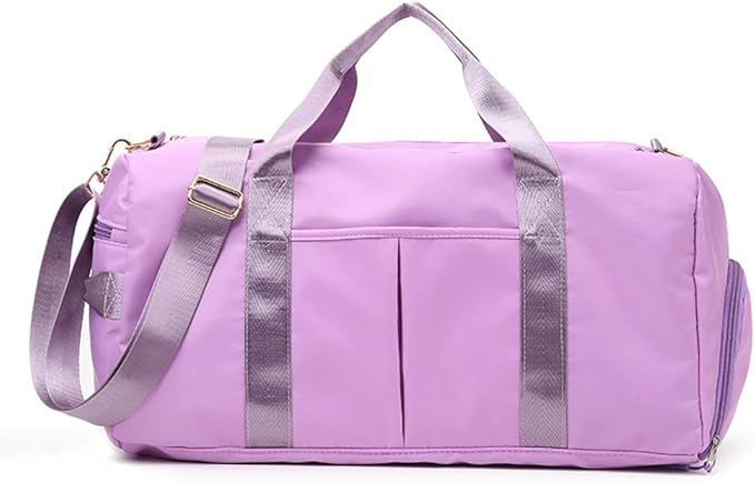 KARRESLY Sports Gym Bag for Women or Men Travel Duffel Bag with Wet Pocket and Shoes Compartment