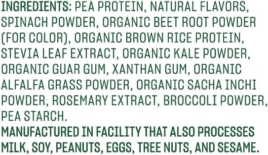 Vega Protein and Greens Protein Powder, Berry - 20g Plant Based Protein Plus Veggies, Vegan, Non