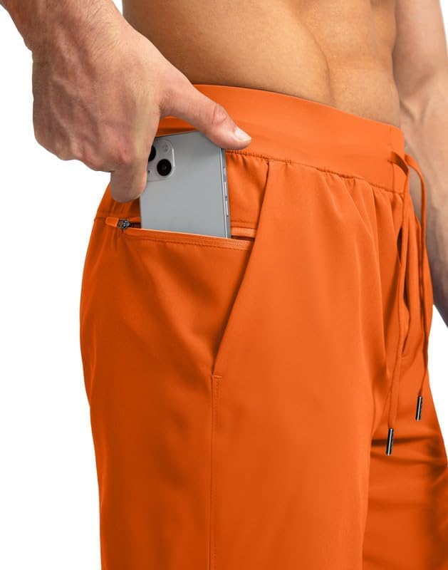 Men's Running Shorts with Zipper Pockets 9 Inch/ 7 Inch / 5 Inch Lightweight Quick Dry Gym Workout